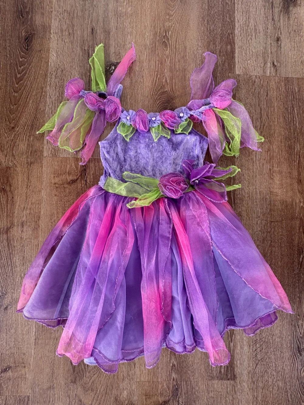 Gabby’s Dollhouse Kitty Fairy Costume Dress with Wings and Head Pieces Sz:4